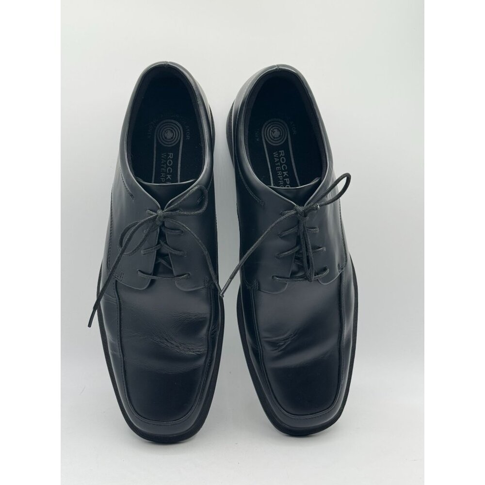 Rockport oxfort black leather mens lace up medium size 13 - Picture 7 of 10